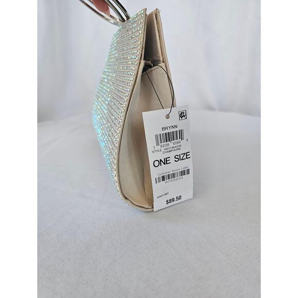 I.N.C. International Concepts Brynn Bangle Clutch Champagne Color NWT - Picture 9 of 12